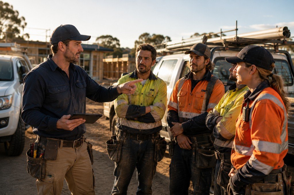 Assign the team on site